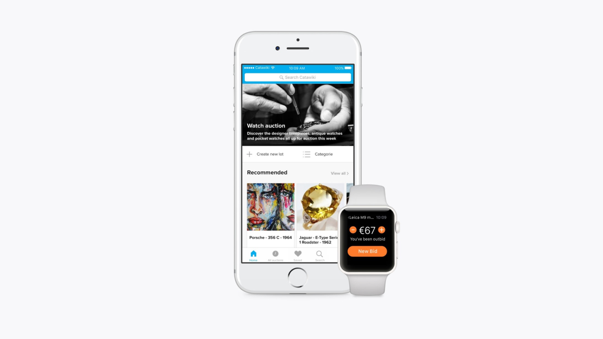 Catawiki Mobile app and Apple Watch app