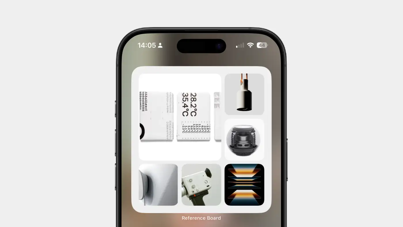 Reference Board widgets